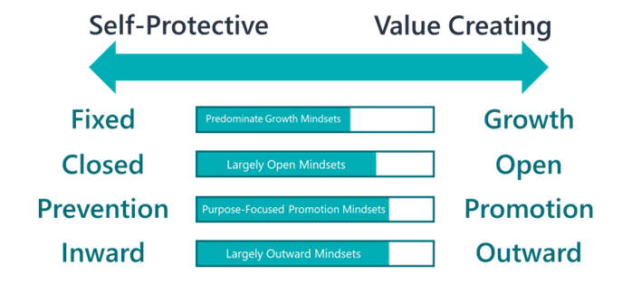 Mindsets generally found in Mind 3.0 leaders